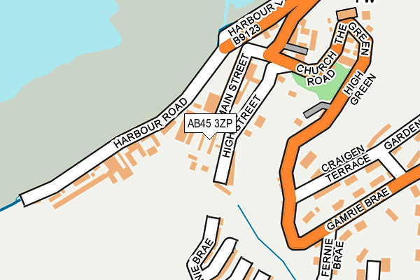 AB45 3ZP map - OS OpenMap – Local (Ordnance Survey) AB45 3ZP map - OS OpenMap – Local (Ordnance Survey)