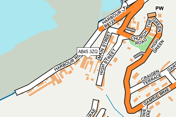 AB45 3ZQ map - OS OpenMap – Local (Ordnance Survey) AB45 3ZQ map - OS OpenMap – Local (Ordnance Survey)