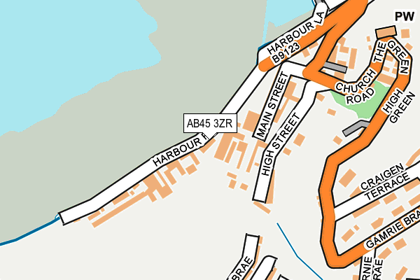 AB45 3ZR map - OS OpenMap – Local (Ordnance Survey) AB45 3ZR map - OS OpenMap – Local (Ordnance Survey)