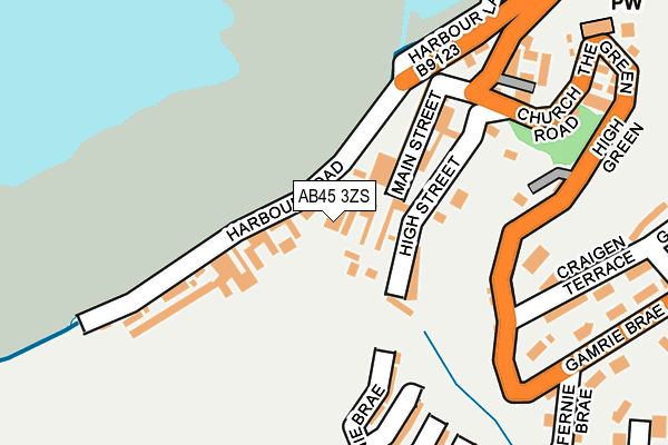 AB45 3ZS map - OS OpenMap – Local (Ordnance Survey) AB45 3ZS map - OS OpenMap – Local (Ordnance Survey)