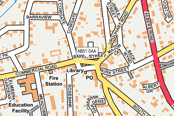 AB51 0AA map - OS OpenMap – Local (Ordnance Survey) AB51 0AA map - OS OpenMap – Local (Ordnance Survey)