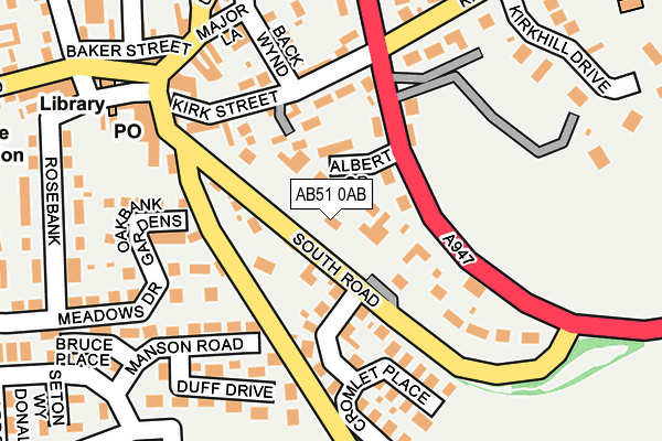 AB51 0AB map - OS OpenMap – Local (Ordnance Survey) AB51 0AB map - OS OpenMap – Local (Ordnance Survey)