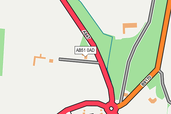 AB51 0AD map - OS OpenMap – Local (Ordnance Survey) AB51 0AD map - OS OpenMap – Local (Ordnance Survey)