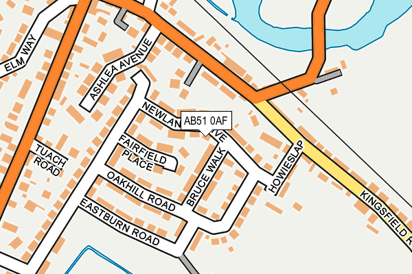 AB51 0AF map - OS OpenMap – Local (Ordnance Survey) AB51 0AF map - OS OpenMap – Local (Ordnance Survey)