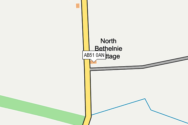 AB51 0AN map - OS OpenMap – Local (Ordnance Survey) AB51 0AN map - OS OpenMap – Local (Ordnance Survey)