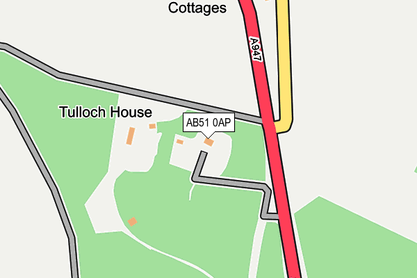 AB51 0AP map - OS OpenMap – Local (Ordnance Survey) AB51 0AP map - OS OpenMap – Local (Ordnance Survey)