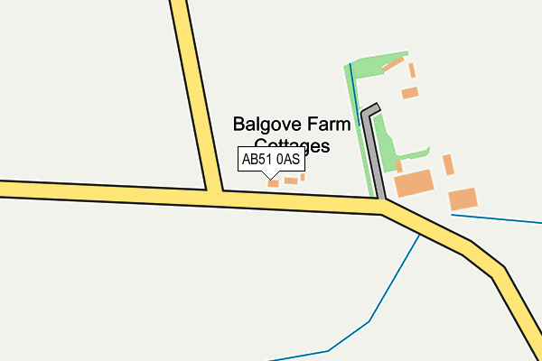 AB51 0AS map - OS OpenMap – Local (Ordnance Survey) AB51 0AS map - OS OpenMap – Local (Ordnance Survey)