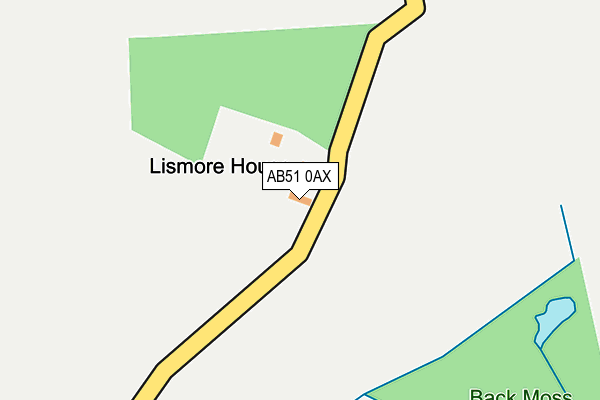AB51 0AX map - OS OpenMap – Local (Ordnance Survey) AB51 0AX map - OS OpenMap – Local (Ordnance Survey)