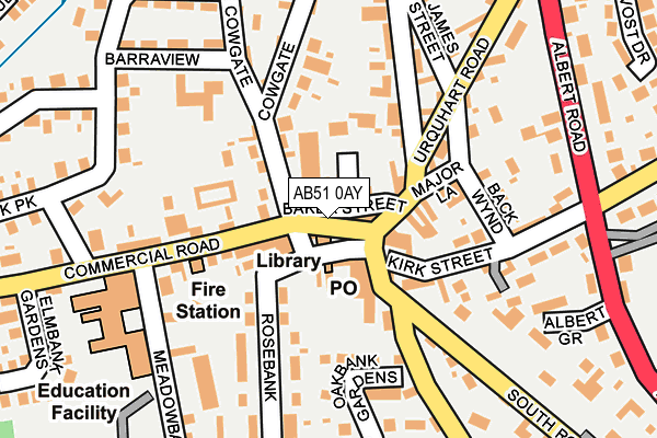 AB51 0AY map - OS OpenMap – Local (Ordnance Survey) AB51 0AY map - OS OpenMap – Local (Ordnance Survey)