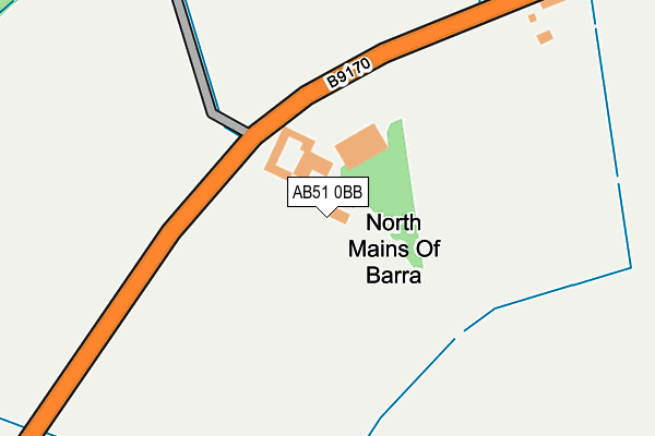 AB51 0BB map - OS OpenMap – Local (Ordnance Survey) AB51 0BB map - OS OpenMap – Local (Ordnance Survey)