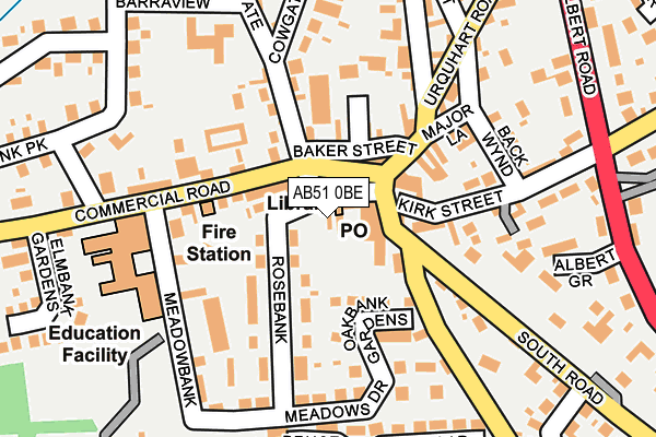 AB51 0BE map - OS OpenMap – Local (Ordnance Survey) AB51 0BE map - OS OpenMap – Local (Ordnance Survey)