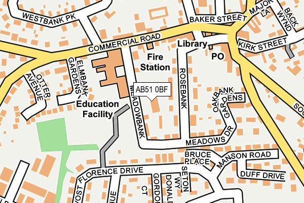 AB51 0BF map - OS OpenMap – Local (Ordnance Survey) AB51 0BF map - OS OpenMap – Local (Ordnance Survey)