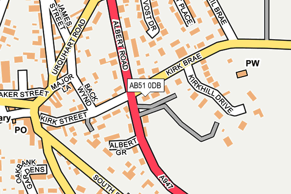 AB51 0DB map - OS OpenMap – Local (Ordnance Survey) AB51 0DB map - OS OpenMap – Local (Ordnance Survey)