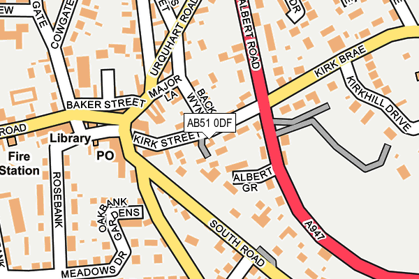 AB51 0DF map - OS OpenMap – Local (Ordnance Survey) AB51 0DF map - OS OpenMap – Local (Ordnance Survey)