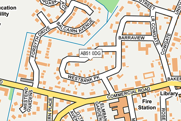 AB51 0DG map - OS OpenMap – Local (Ordnance Survey) AB51 0DG map - OS OpenMap – Local (Ordnance Survey)