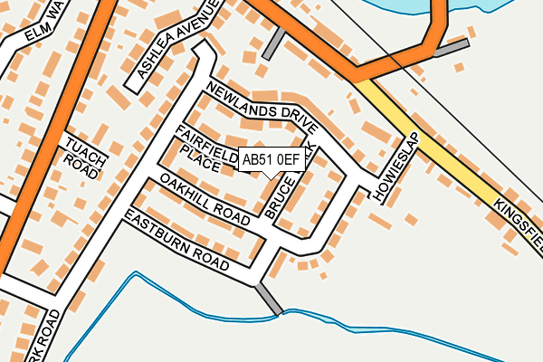 AB51 0EF map - OS OpenMap – Local (Ordnance Survey) AB51 0EF map - OS OpenMap – Local (Ordnance Survey)
