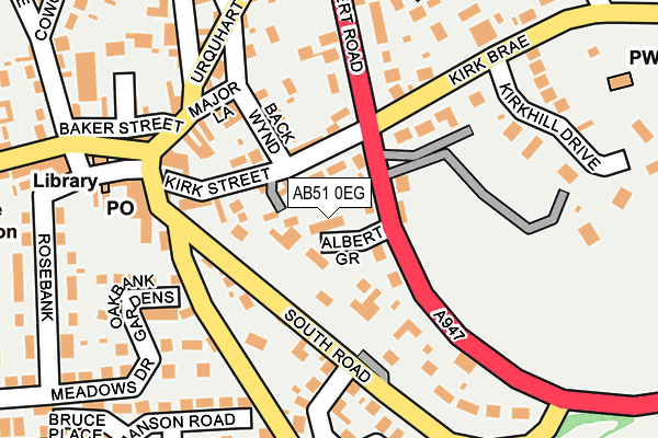 AB51 0EG map - OS OpenMap – Local (Ordnance Survey) AB51 0EG map - OS OpenMap – Local (Ordnance Survey)