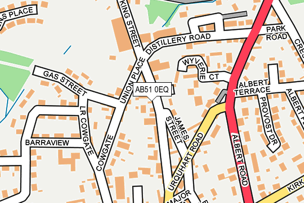 AB51 0EQ map - OS OpenMap – Local (Ordnance Survey) AB51 0EQ map - OS OpenMap – Local (Ordnance Survey)