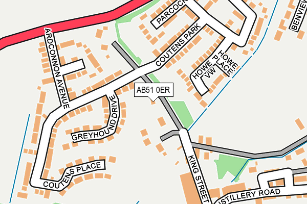 AB51 0ER map - OS OpenMap – Local (Ordnance Survey) AB51 0ER map - OS OpenMap – Local (Ordnance Survey)