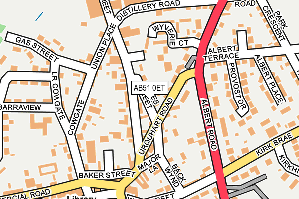 AB51 0ET map - OS OpenMap – Local (Ordnance Survey) AB51 0ET map - OS OpenMap – Local (Ordnance Survey)