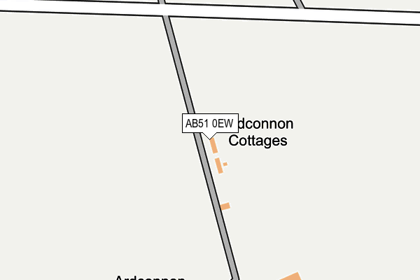 AB51 0EW map - OS OpenMap – Local (Ordnance Survey) AB51 0EW map - OS OpenMap – Local (Ordnance Survey)