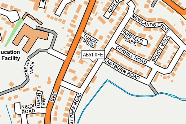 AB51 0FE map - OS OpenMap – Local (Ordnance Survey) AB51 0FE map - OS OpenMap – Local (Ordnance Survey)