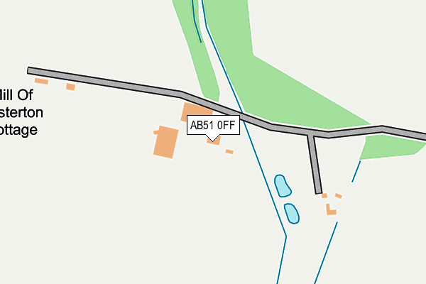 AB51 0FF map - OS OpenMap – Local (Ordnance Survey) AB51 0FF map - OS OpenMap – Local (Ordnance Survey)