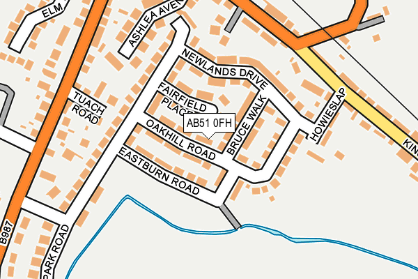 AB51 0FH map - OS OpenMap – Local (Ordnance Survey) AB51 0FH map - OS OpenMap – Local (Ordnance Survey)