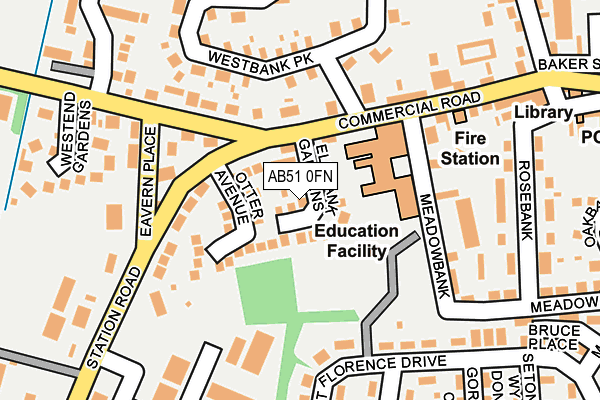 AB51 0FN map - OS OpenMap – Local (Ordnance Survey) AB51 0FN map - OS OpenMap – Local (Ordnance Survey)