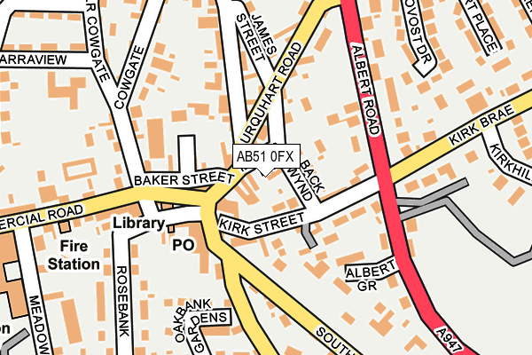 AB51 0FX map - OS OpenMap – Local (Ordnance Survey) AB51 0FX map - OS OpenMap – Local (Ordnance Survey)