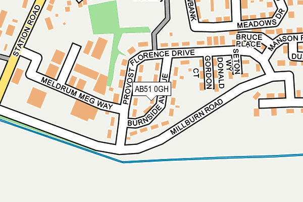 AB51 0GH map - OS OpenMap – Local (Ordnance Survey) AB51 0GH map - OS OpenMap – Local (Ordnance Survey)