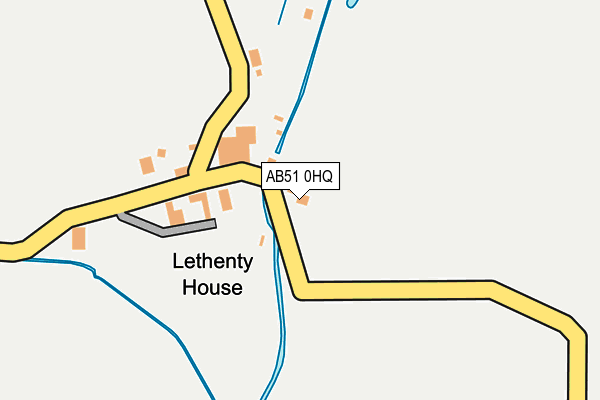 AB51 0HQ map - OS OpenMap – Local (Ordnance Survey) AB51 0HQ map - OS OpenMap – Local (Ordnance Survey)