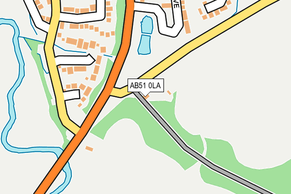 AB51 0LA map - OS OpenMap – Local (Ordnance Survey) AB51 0LA map - OS OpenMap – Local (Ordnance Survey)