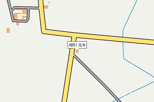 AB51 0LN map - OS OpenMap – Local (Ordnance Survey) AB51 0LN map - OS OpenMap – Local (Ordnance Survey)
