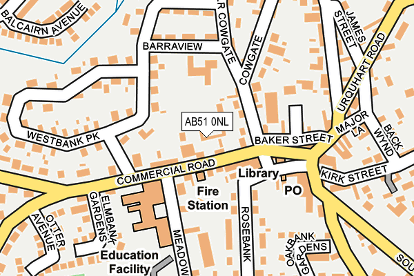 AB51 0NL map - OS OpenMap – Local (Ordnance Survey) AB51 0NL map - OS OpenMap – Local (Ordnance Survey)
