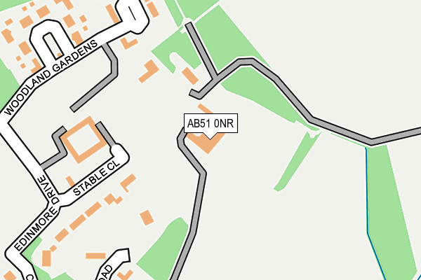 AB51 0NR map - OS OpenMap – Local (Ordnance Survey) AB51 0NR map - OS OpenMap – Local (Ordnance Survey)
