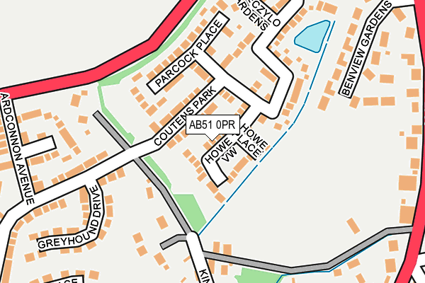 AB51 0PR map - OS OpenMap – Local (Ordnance Survey) AB51 0PR map - OS OpenMap – Local (Ordnance Survey)