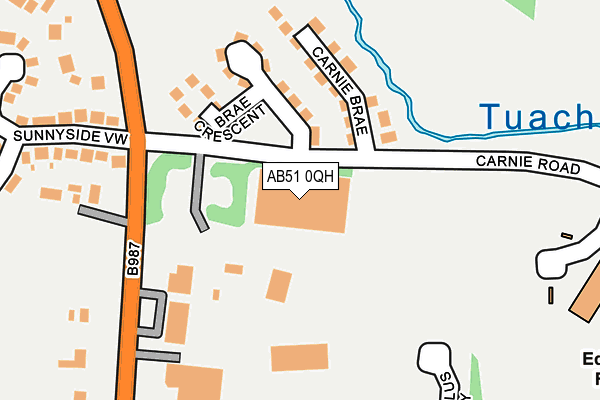 AB51 0QH map - OS OpenMap – Local (Ordnance Survey) AB51 0QH map - OS OpenMap – Local (Ordnance Survey)