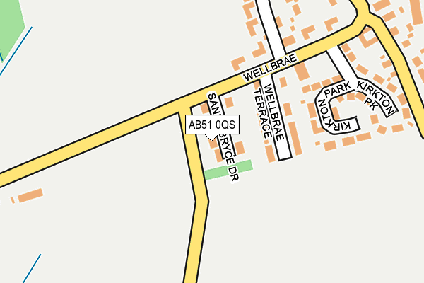 AB51 0QS map - OS OpenMap – Local (Ordnance Survey) AB51 0QS map - OS OpenMap – Local (Ordnance Survey)