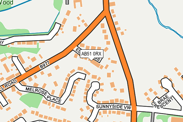 AB51 0RX map - OS OpenMap – Local (Ordnance Survey) AB51 0RX map - OS OpenMap – Local (Ordnance Survey)