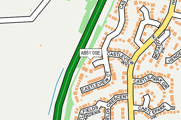 AB51 0SE map - OS OpenMap – Local (Ordnance Survey) AB51 0SE map - OS OpenMap – Local (Ordnance Survey)