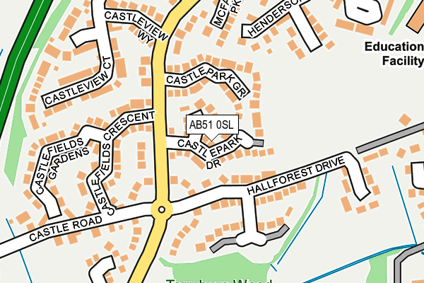 AB51 0SL map - OS OpenMap – Local (Ordnance Survey) AB51 0SL map - OS OpenMap – Local (Ordnance Survey)