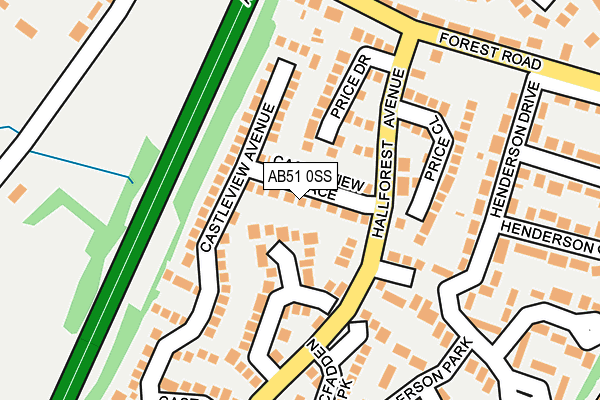 AB51 0SS map - OS OpenMap – Local (Ordnance Survey) AB51 0SS map - OS OpenMap – Local (Ordnance Survey)