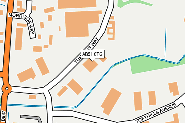 AB51 0TG map - OS OpenMap – Local (Ordnance Survey) AB51 0TG map - OS OpenMap – Local (Ordnance Survey)