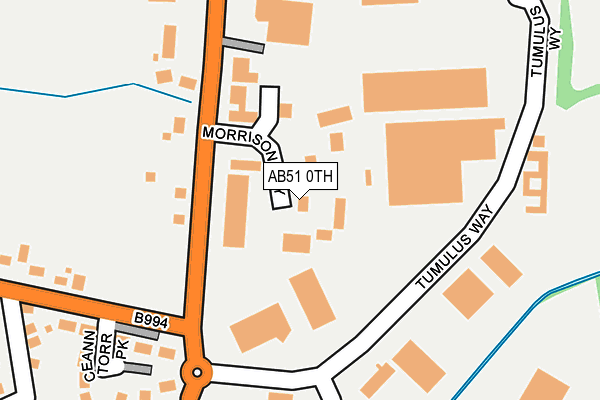 AB51 0TH map - OS OpenMap – Local (Ordnance Survey) AB51 0TH map - OS OpenMap – Local (Ordnance Survey)