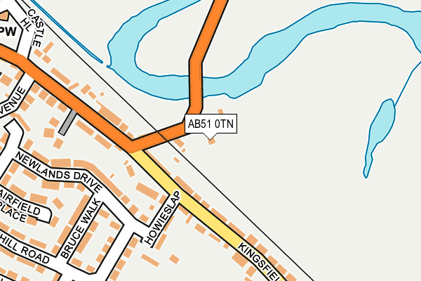 AB51 0TN map - OS OpenMap – Local (Ordnance Survey) AB51 0TN map - OS OpenMap – Local (Ordnance Survey)