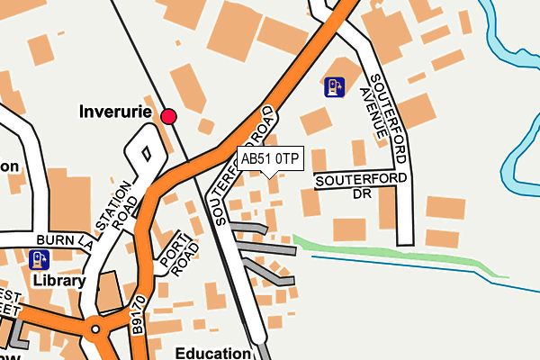 AB51 0TP map - OS OpenMap – Local (Ordnance Survey) AB51 0TP map - OS OpenMap – Local (Ordnance Survey)
