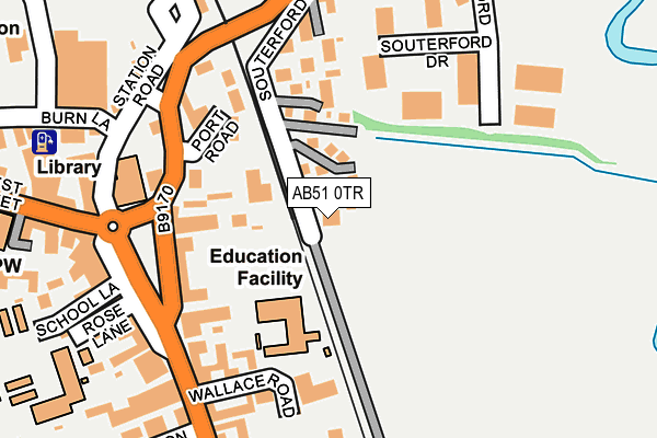 AB51 0TR map - OS OpenMap – Local (Ordnance Survey) AB51 0TR map - OS OpenMap – Local (Ordnance Survey)