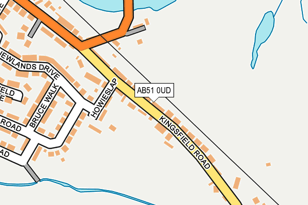 AB51 0UD map - OS OpenMap – Local (Ordnance Survey) AB51 0UD map - OS OpenMap – Local (Ordnance Survey)