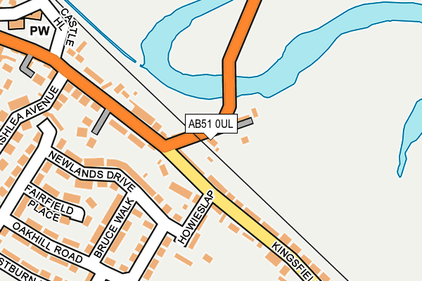 AB51 0UL map - OS OpenMap – Local (Ordnance Survey) AB51 0UL map - OS OpenMap – Local (Ordnance Survey)